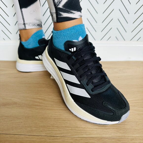 ❤️Adidas Adizero Boston 11 Size 7.5 Women Running Shoes Lightweight Black GX6657 - Picture 11 of 12